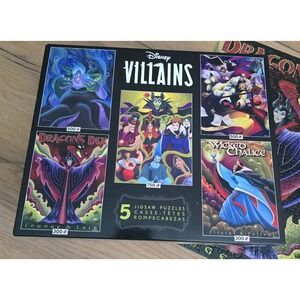 Disney Villains 5 Jigsaw Puzzle Set Ceaco 3702-3 Maleficent Ursula 2350 Pieces